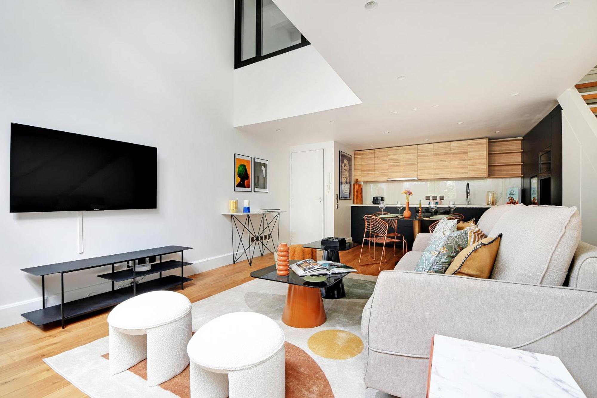 شقة Amazing Loft 2Br - Eiffel Tower باريس المظهر الخارجي الصورة