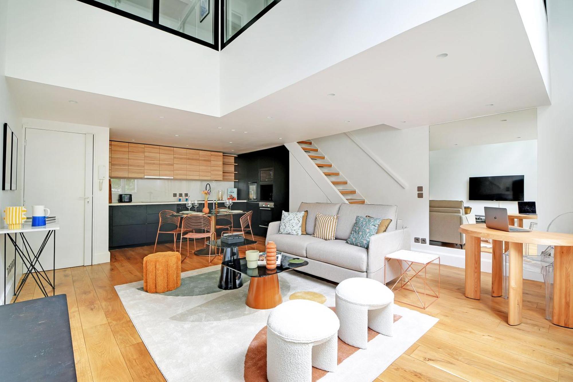 شقة Amazing Loft 2Br - Eiffel Tower باريس المظهر الخارجي الصورة